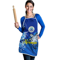 Micronesia Sea Turtle Apron Federated States Of Micronesia Tribal Floral Pattern TS04 - Polynesian Pride