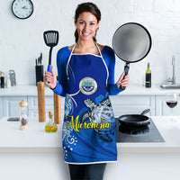 Micronesia Sea Turtle Apron Federated States Of Micronesia Tribal Floral Pattern TS04 - Polynesian Pride