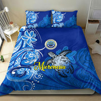 Micronesia Sea Turtle Bedding Set Federated States Of Micronesia Tribal Floral Pattern TS04 - Polynesian Pride