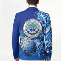 Micronesia Sea Turtle Blazer Federated States Of Micronesia Tribal Floral Pattern TS04 - Polynesian Pride