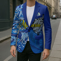 Micronesia Sea Turtle Blazer Federated States Of Micronesia Tribal Floral Pattern TS04 - Polynesian Pride