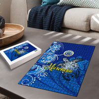 Micronesia Sea Turtle Puzzle Federated States Of Micronesia Tribal Floral Pattern TS04 - Polynesian Pride