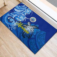 Micronesia Sea Turtle Rubber Doormat Federated States Of Micronesia Tribal Floral Pattern TS04 - Polynesian Pride