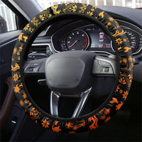Tropical Christmas In July Santa Claus Steering Wheel Cover Festive Hawaiian With Beach Reindeer Sleigh TS04 - Polynesian Pride