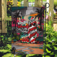 Tropical Christmas In July Candy Cane Surf Garden Flag Vibrant Street Art Beach Graffiti Graphic