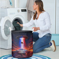 New Zealand Aotearoa Kiwi UFO Laundry Basket Sci-Fi Galaxy Sunset Sky Tower And Mountain TS04 - Polynesian Pride