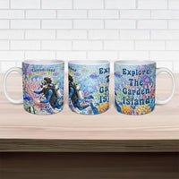 Fiji Taveuni Rainbow Reef Ceramic Mug Scuba Diver Vibrant Undersea Coral Garden Watercolor TS04 - Polynesian Pride