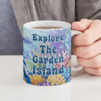Fiji Taveuni Rainbow Reef Ceramic Mug Scuba Diver Vibrant Undersea Coral Garden Watercolor TS04 - Polynesian Pride