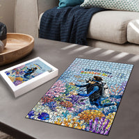 Fiji Taveuni Rainbow Reef Puzzle Scuba Diver Vibrant Undersea Coral Garden Watercolor TS04 - Polynesian Pride