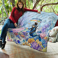 Fiji Taveuni Rainbow Reef Quilt Scuba Diver Vibrant Undersea Coral Garden Watercolor TS04 - Polynesian Pride