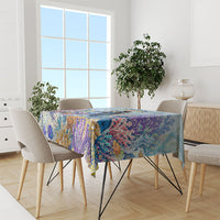 Fiji Taveuni Rainbow Reef Tablecloth Scuba Diver Vibrant Undersea Coral Garden Watercolor TS04 - Polynesian Pride