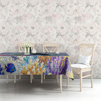 Fiji Taveuni Rainbow Reef Tablecloth Scuba Diver Vibrant Undersea Coral Garden Watercolor TS04 - Polynesian Pride