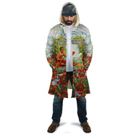 Fiji Taveuni Island Dateline Crossing Cloak Tropical Cultural Landscape With Tagimoucia Floral Pattern TS04 - Polynesian Pride