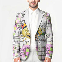 Hawaii Cruising Back To School Blazer Grid Pattern With School Bag And Vintage Surf Van TS04 - Polynesian Pride