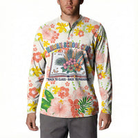 Personalized Hawaii School Club Back To Class Button Sweatshirt Retro Tropical Hibiscus Pattern With Open Notebook TS04 - Polynesian Pride