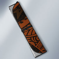 Straight Outta Kadavu Fiji Auto Sun Shade Tribal Polynesian Tattoo Coat Of Arms Flag TS04 - Polynesian Pride