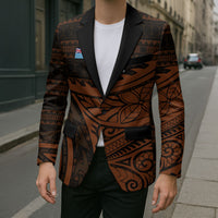 Straight Outta Kadavu Fiji Blazer Tribal Polynesian Tattoo Coat Of Arms Flag TS04 - Polynesian Pride