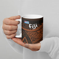 Straight Outta Kadavu Fiji Ceramic Mug Tribal Polynesian Tattoo Coat Of Arms Flag TS04 - Polynesian Pride