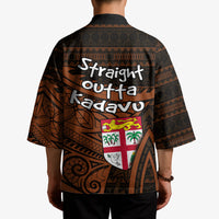 Straight Outta Kadavu Fiji Kimono Tribal Polynesian Tattoo Coat Of Arms Flag TS04 - Polynesian Pride