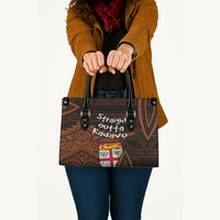 Straight Outta Kadavu Fiji Leather Bag Tribal Polynesian Tattoo Coat Of Arms Flag TS04 - Polynesian Pride