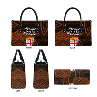 Straight Outta Kadavu Fiji Leather Bag Tribal Polynesian Tattoo Coat Of Arms Flag TS04 - Polynesian Pride