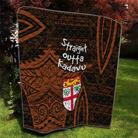 Straight Outta Kadavu Fiji Quilt Tribal Polynesian Tattoo Coat Of Arms Flag TS04 - Polynesian Pride