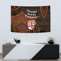 Straight Outta Kadavu Fiji Tapestry Tribal Polynesian Tattoo Coat Of Arms Flag TS04 - Polynesian Pride