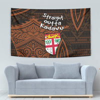 Straight Outta Kadavu Fiji Tapestry Tribal Polynesian Tattoo Coat Of Arms Flag TS04 - Polynesian Pride