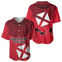 Wallis And Futuna Baseball Jersey Polynesian Tattoo Flag Map TS04 - Polynesian Pride