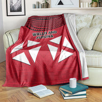 Wallis And Futuna Blanket Polynesian Tattoo Flag Map TS04 Red Black - Polynesian Pride