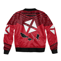 Wallis And Futuna Bomber Jacket Polynesian Tattoo Flag Map TS04 - Polynesian Pride