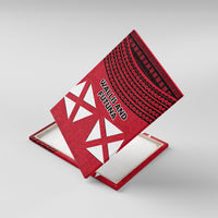 Wallis And Futuna Canvas Wall Art Polynesian Tattoo Flag Map TS04 With Frame Red Black - Polynesian Pride