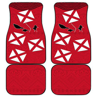 Wallis And Futuna Car Mats Polynesian Tattoo Flag Map TS04 - Polynesian Pride