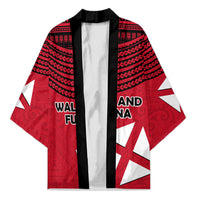 Wallis And Futuna Kimono Polynesian Tattoo Flag Map TS04 Unisex Red Black - Polynesian Pride