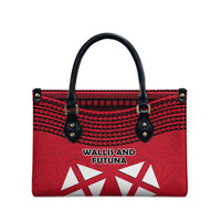 Wallis And Futuna Leather Bag Polynesian Tattoo Flag Map TS04 - Polynesian Pride
