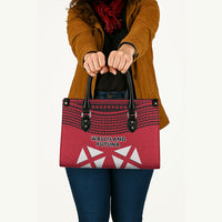 Wallis And Futuna Leather Bag Polynesian Tattoo Flag Map TS04 - Polynesian Pride