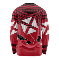 Wallis And Futuna Long Sleeve Shirt Polynesian Tattoo Flag Map TS04 - Polynesian Pride