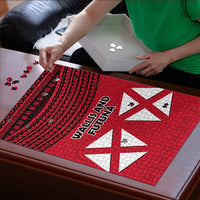 Wallis And Futuna Puzzle Polynesian Tattoo Flag Map TS04 - Polynesian Pride