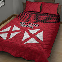 Wallis And Futuna Quilt Bed Set Polynesian Tattoo Flag Map TS04 - Polynesian Pride