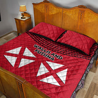 Wallis And Futuna Quilt Bed Set Polynesian Tattoo Flag Map TS04 - Polynesian Pride