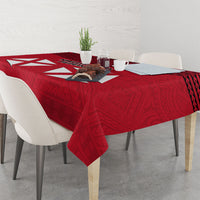 Wallis And Futuna Tablecloth Polynesian Tattoo Flag Map TS04 - Polynesian Pride