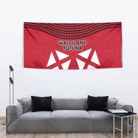 Wallis And Futuna Tapestry Polynesian Tattoo Flag Map TS04 - Polynesian Pride