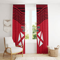 Wallis And Futuna Window Curtain Polynesian Tattoo Flag Map TS04 - Polynesian Pride