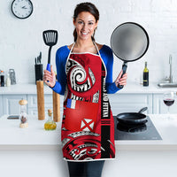 Wallis And Futuna Apron Tribal Polynesian Tattoo Flag Motif TS04 - Polynesian Pride