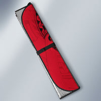 Wallis And Futuna Auto Sun Shade Tribal Polynesian Tattoo Flag Motif TS04 - Polynesian Pride