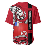 Wallis And Futuna Baseball Jersey Tribal Polynesian Tattoo Flag Motif TS04 - Polynesian Pride