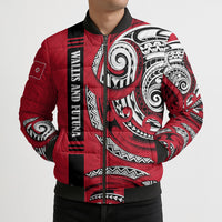 Wallis And Futuna Bomber Puffer Jacket Tribal Polynesian Tattoo Flag Motif TS04 - Polynesian Pride