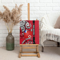 Wallis And Futuna Canvas Wall Art Tribal Polynesian Tattoo Flag Motif TS04 - Polynesian Pride