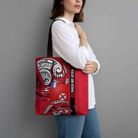 Wallis And Futuna Tote Bag Tribal Polynesian Tattoo Flag Motif TS04 - Polynesian Pride
