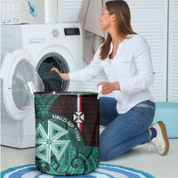 Wallis And Futuna Laundry Basket Tribal Polynesian Tattoo Heritage Cross Flag TS04 - Polynesian Pride